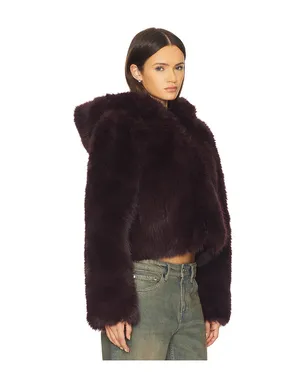 Free People LOUDER PLEASE フェイクファージャケット - サムネイル3