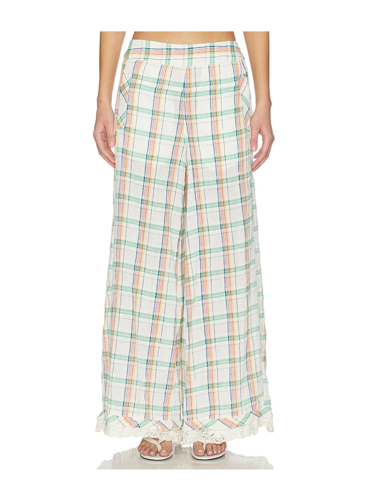Free People FREE PEOPLE HOUR GLASS ワイドレッグパンツ - 画像2