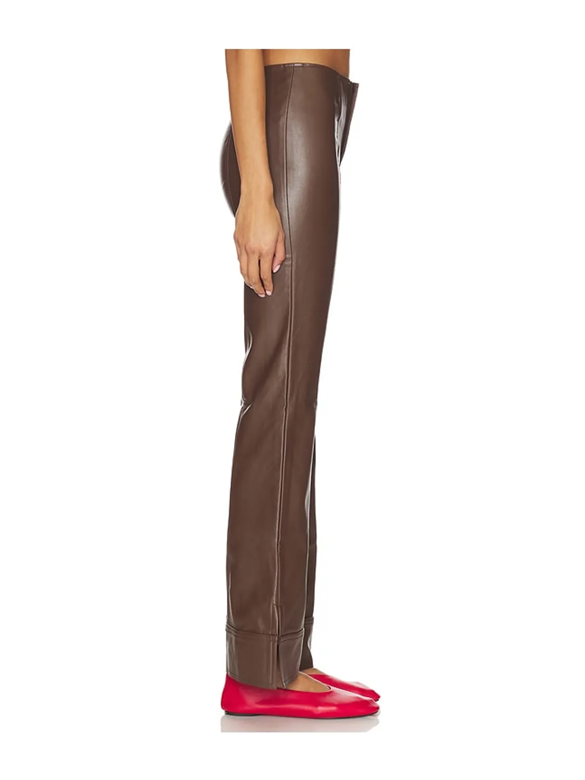 Free People GLOW UP フェイクレザーパンツ - 画像3
