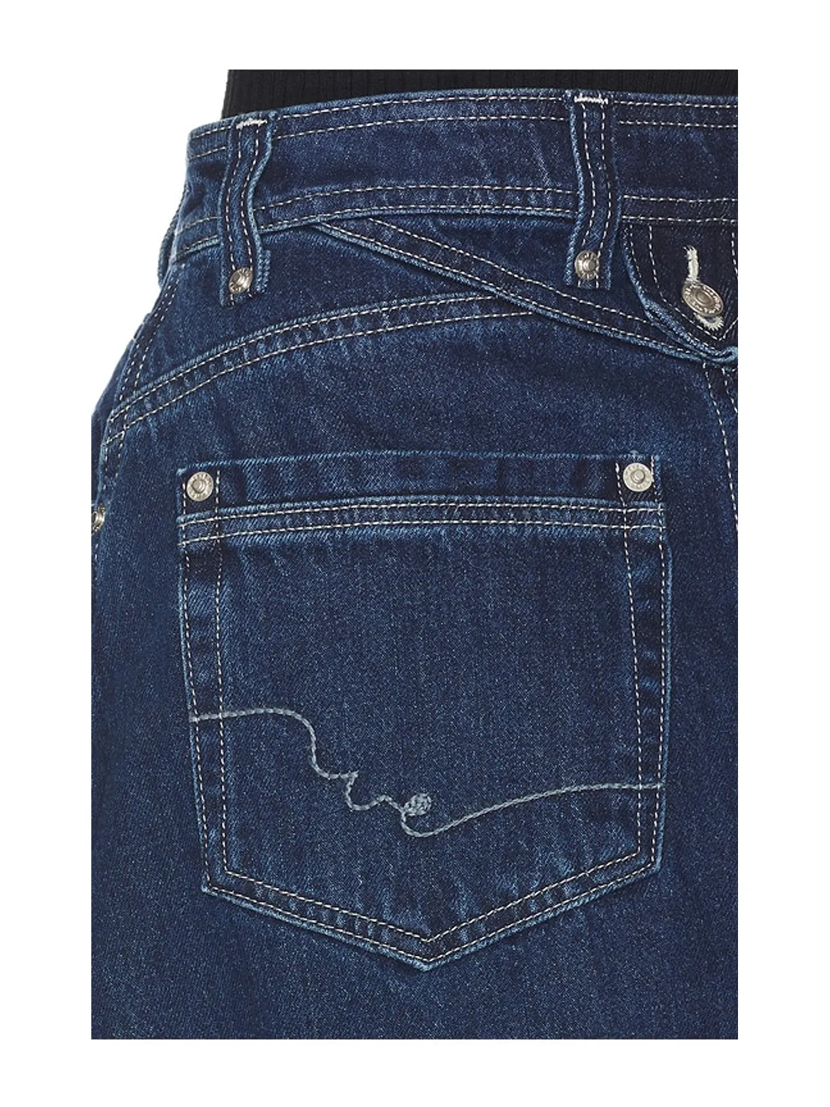 Free People SUZY デニムミディスカート - 画像6