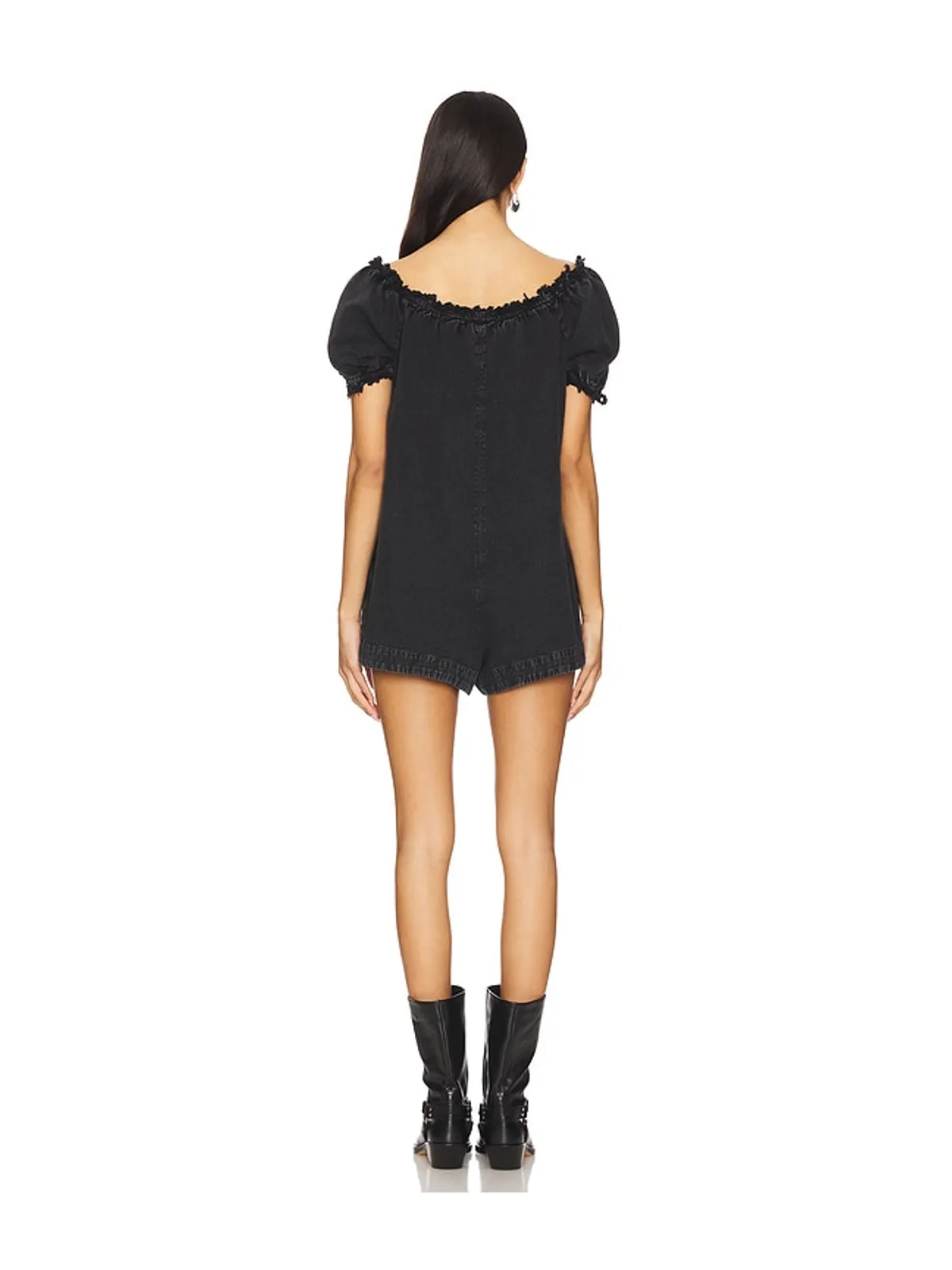 Free People WE THE FREE DAISY デニムベビードールロンパー - 画像4