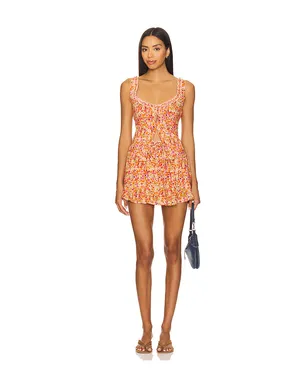 Free People ELLIA プリント入りセット - Orange,Coral. - サムネイル1