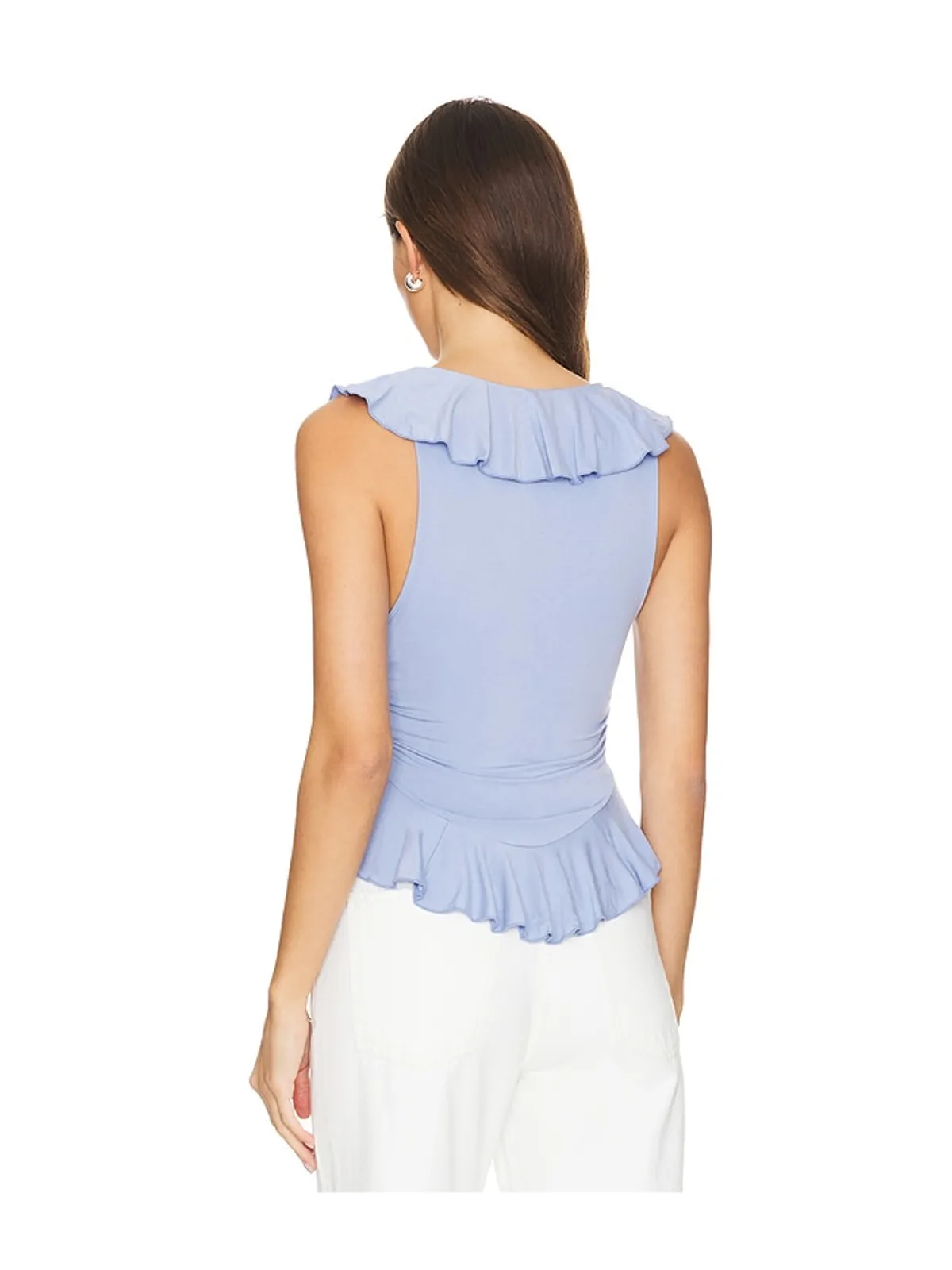 Free People FREE PEOPLE RUFFLE ME AWAY タンクトップ - 画像3