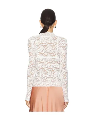 Free People INTIMATELY FP ALL DAY LONG レース長袖トップ - サムネイル3
