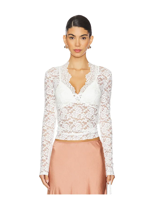 Free People Free People INTIMATELY FP ALL DAY LONG レース長袖トップの商品画像