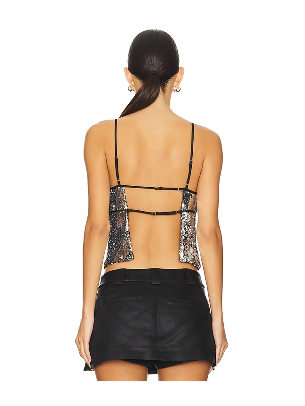 Free People JAMES スパンコール付タンクトップ - 画像3