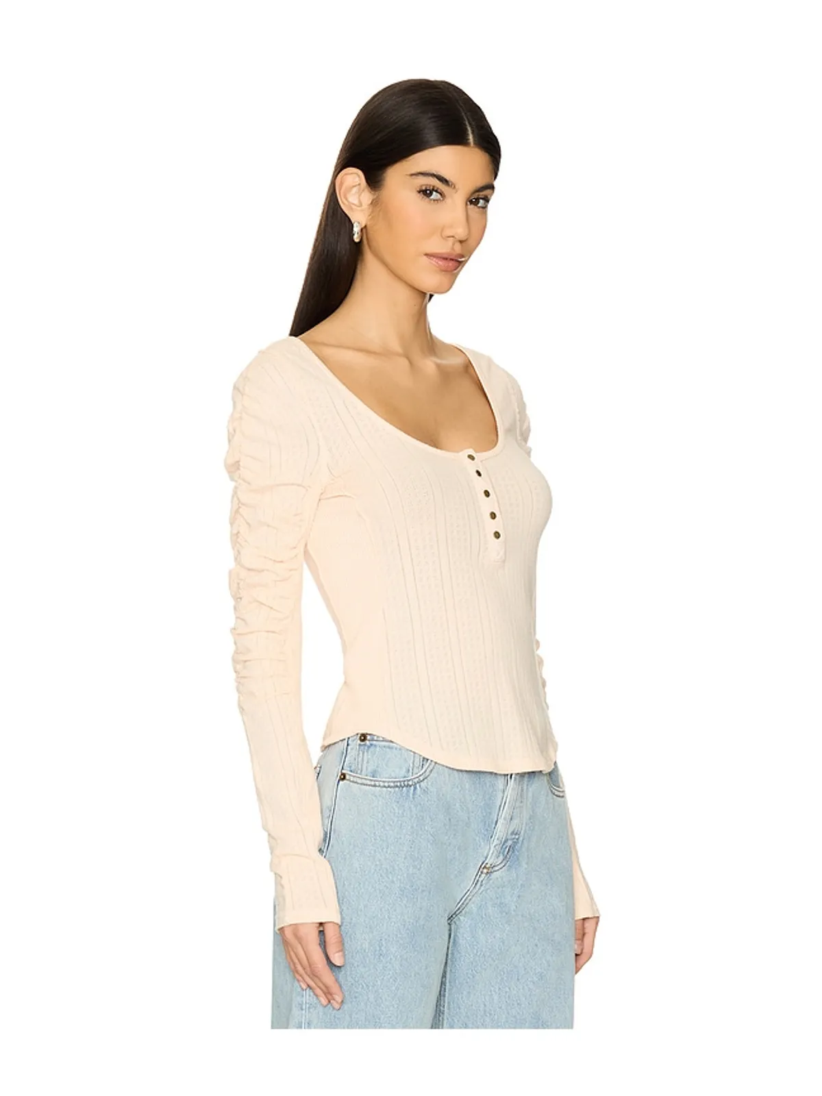 Free People HOPE ヘンリートップ - 画像3
