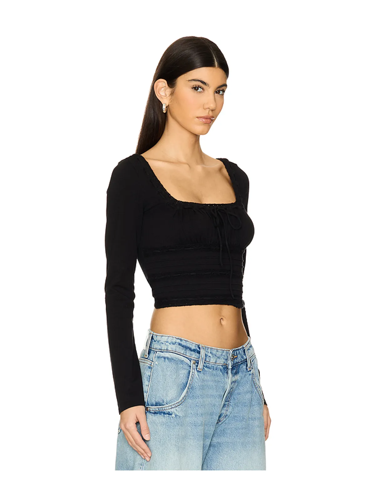 Free People SCARLET スモック長袖 - 画像2