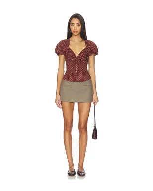 Free People SUMMER プリント入りブラウス - サムネイル4