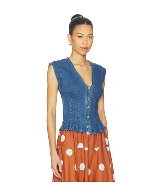 Free People DYLAN デニムベスト - サムネイル2