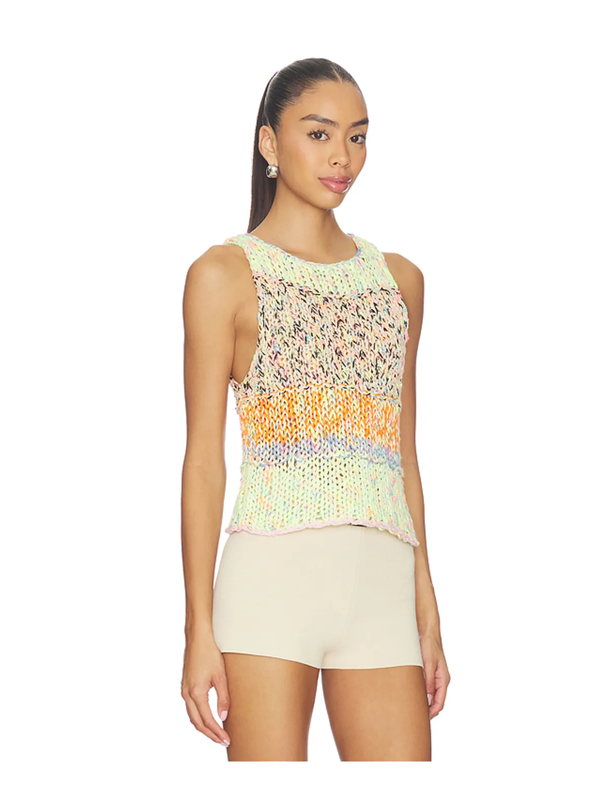 Free People FREE PEOPLE FLEA MARKET タンクトップ - Green,Orange. - 画像2