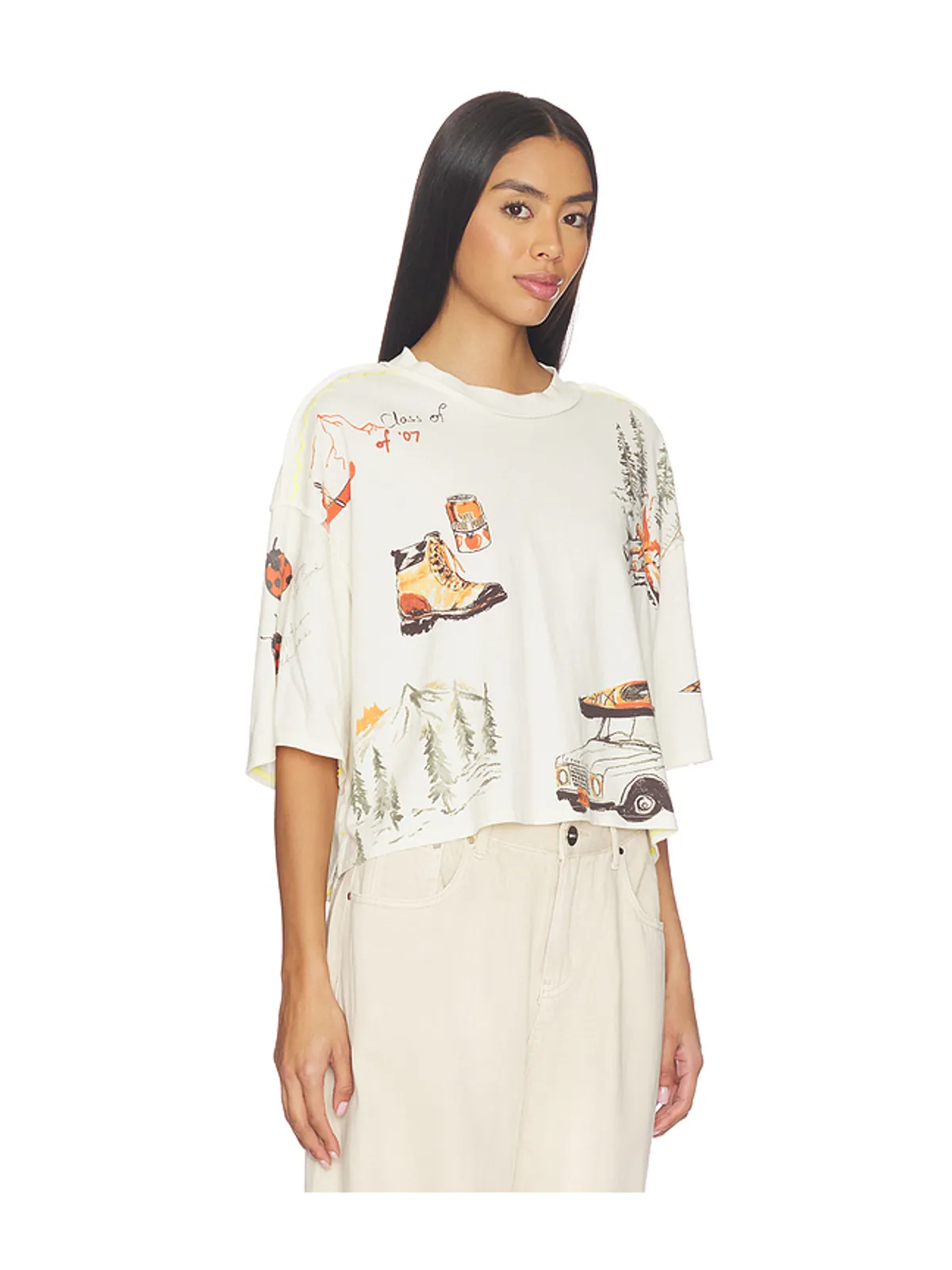 Free People WE THE FREE MOUNTAIN VIEW グラフィックTシャツ - 画像2