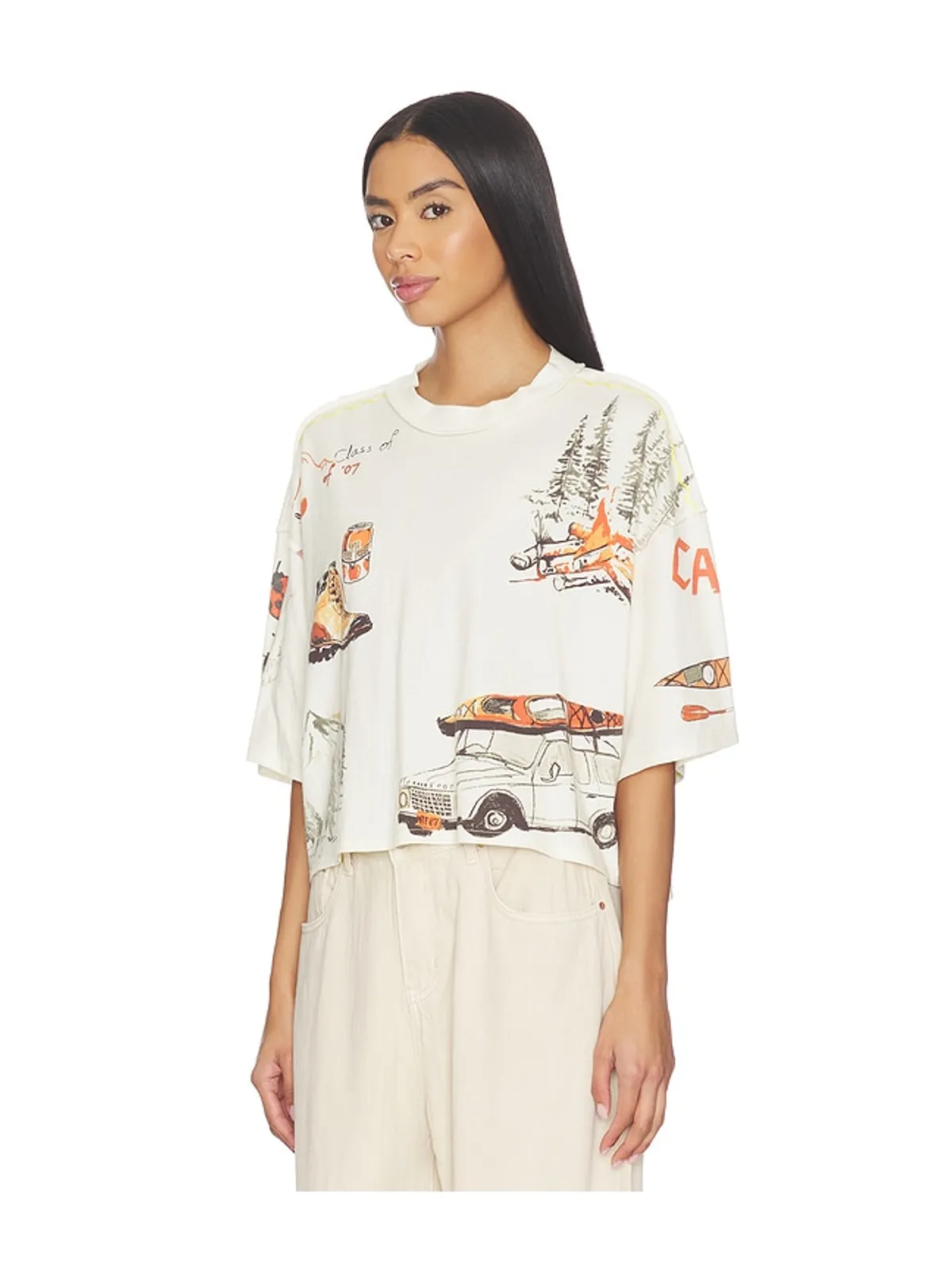 Free People WE THE FREE MOUNTAIN VIEW グラフィックTシャツ - 画像3