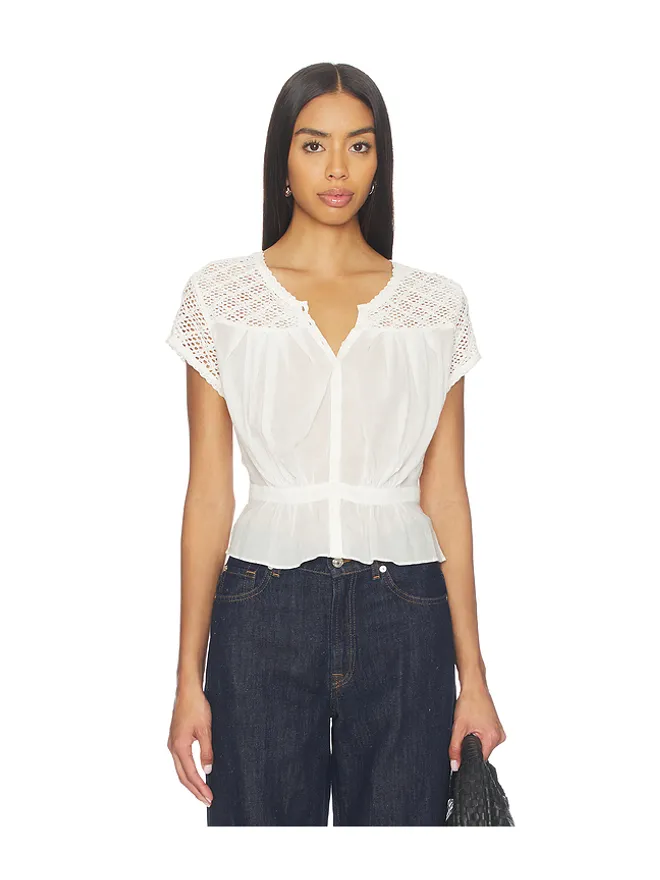 Free People Free People FREE PEOPLE GLIMMER 刺繍入りトップの商品画像
