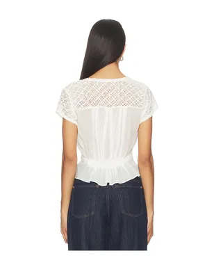 Free People FREE PEOPLE GLIMMER 刺繍入りトップ - サムネイル3