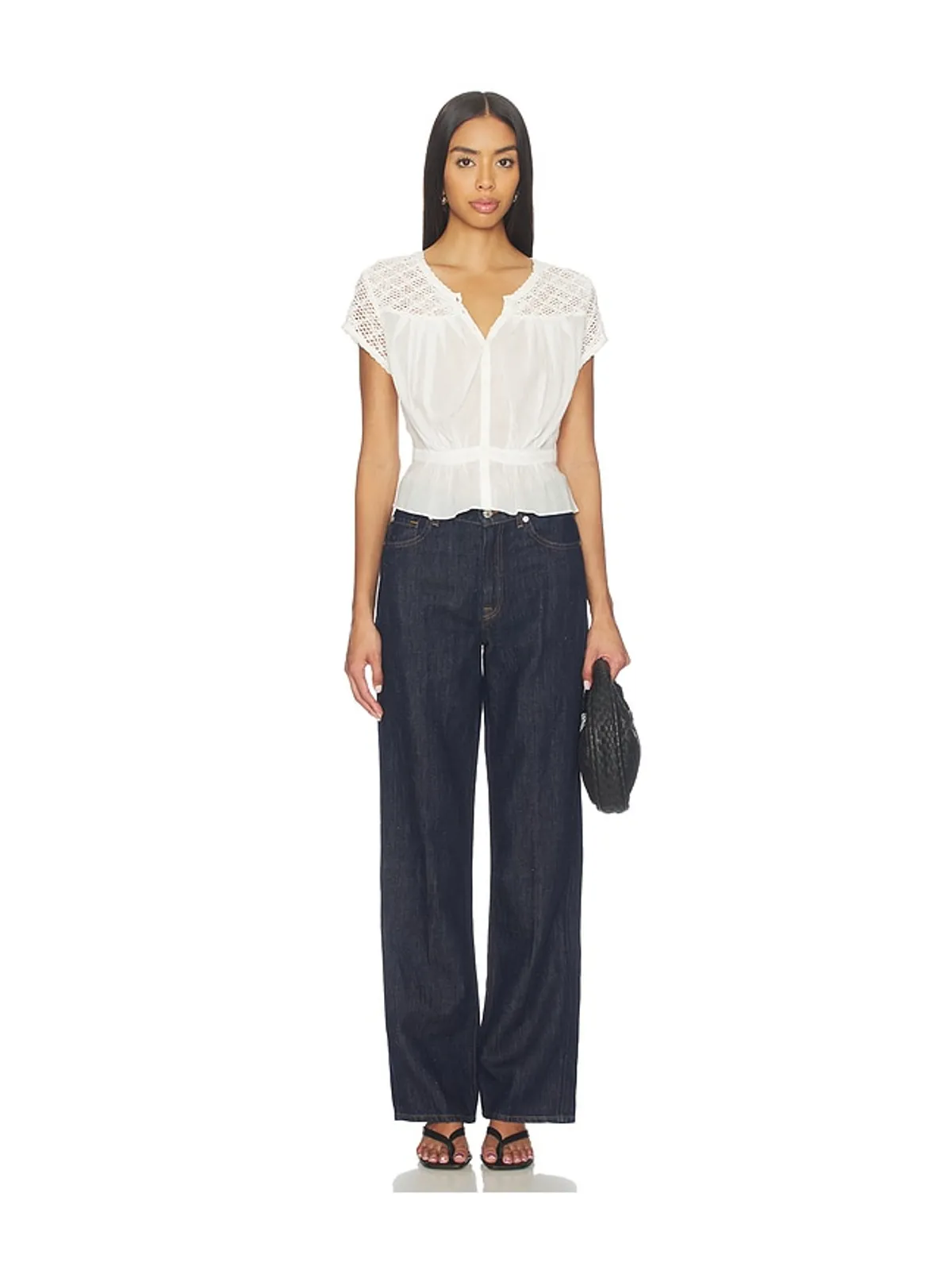 Free People FREE PEOPLE GLIMMER 刺繍入りトップ - 画像4