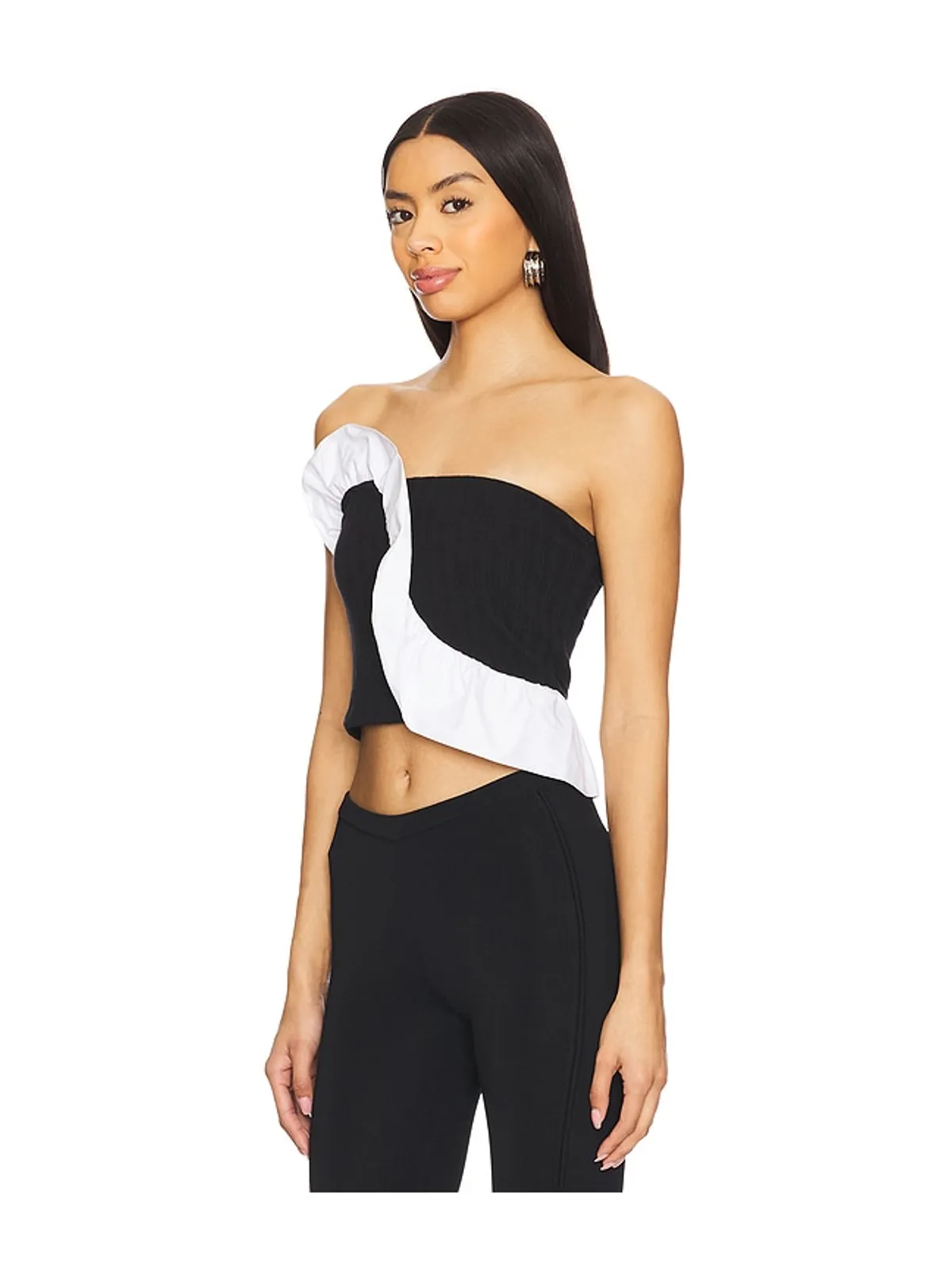 Free People FREE PEOPLE JAGGER ニットチューブトップ - 画像3