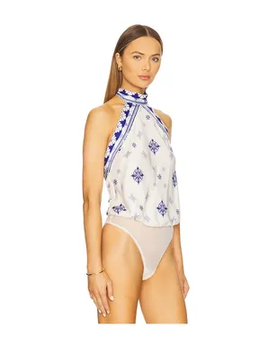 Free People BODYSUIT ボディスーツ - Ivory,Blue. - サムネイル3