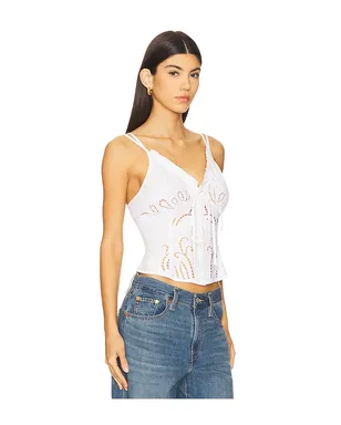 Free People SWEET SAMMI スリーブレストップス - サムネイル2