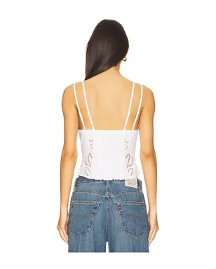 Free People SWEET SAMMI スリーブレストップス - サムネイル3