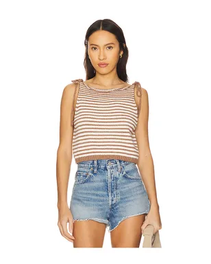 Free People CLAIRE スリーブレストップス - サムネイル1