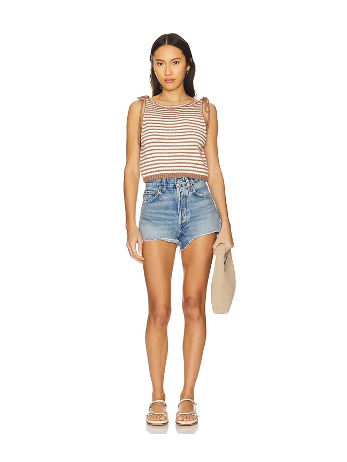 Free People CLAIRE スリーブレストップス - 画像4