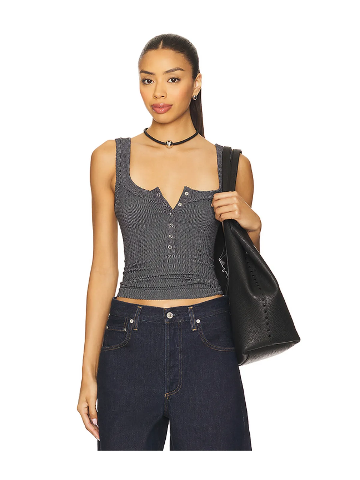 Free People CLEAN SLATE ヘンリータンクトップ - 画像1