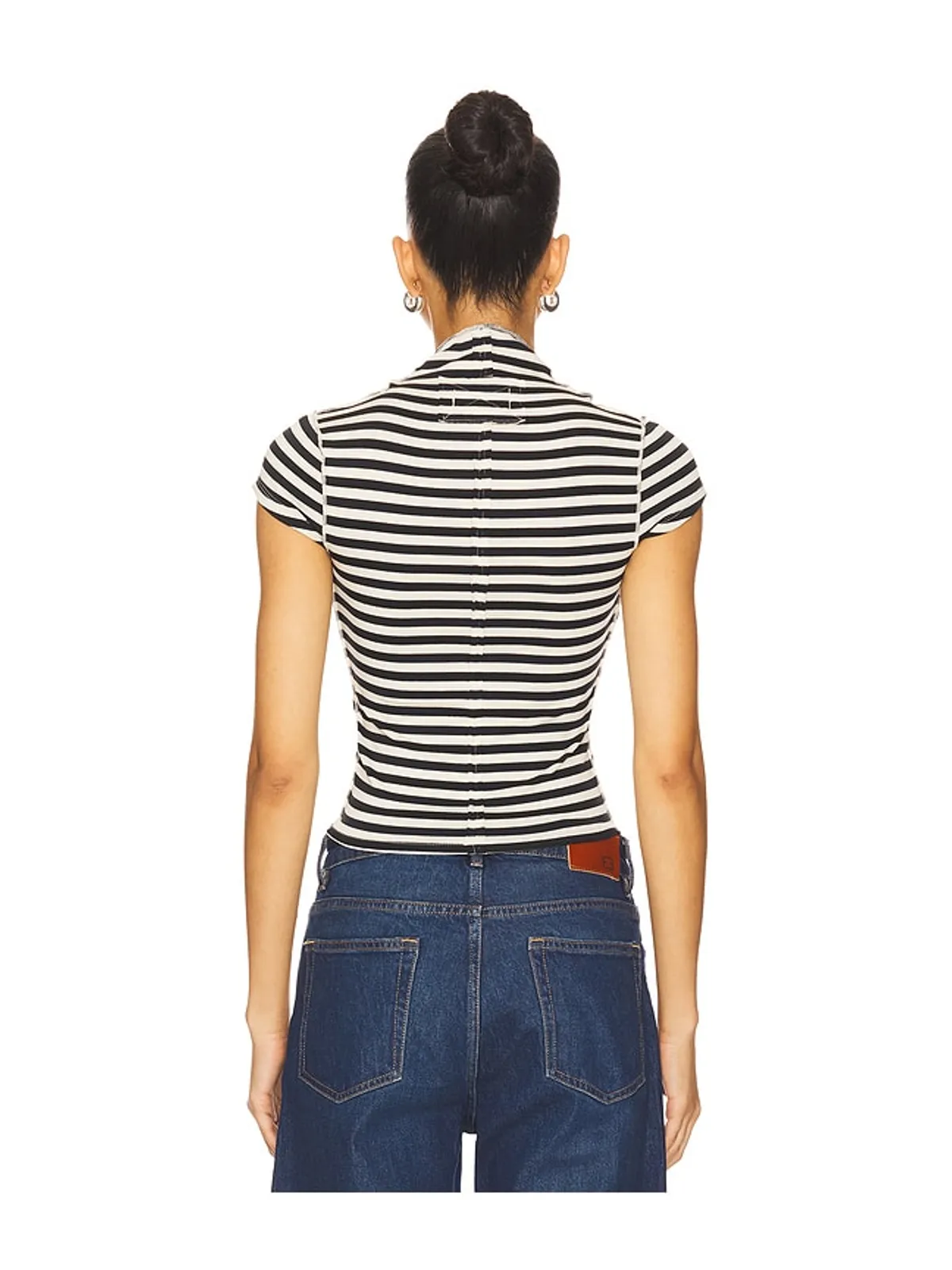 Free People LOLA ストライプTシャツ - 画像3