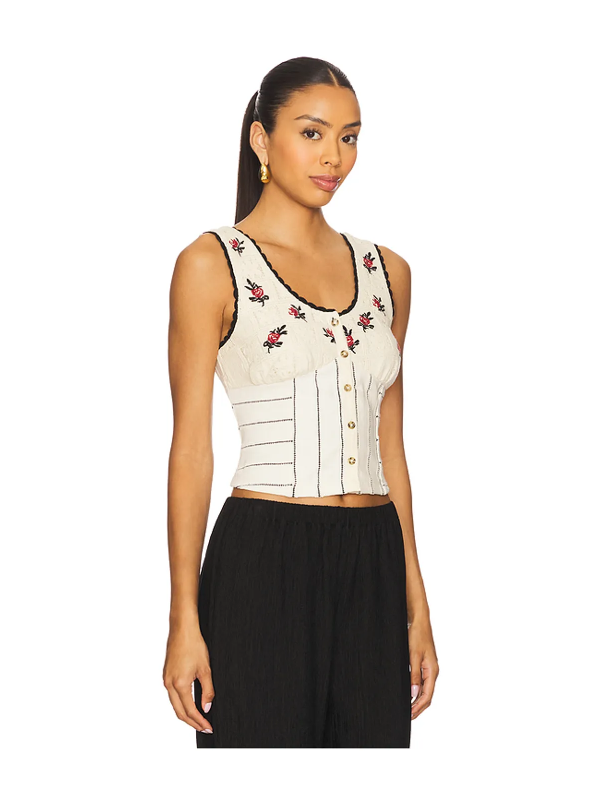 Free People ROSE BUD ニットトップ - 画像2