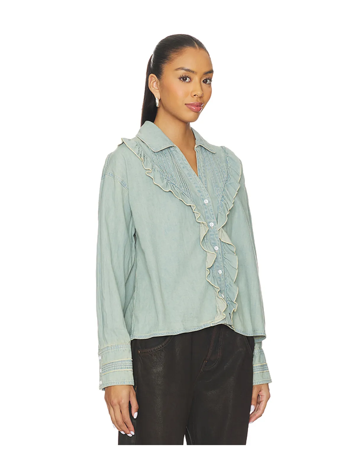 Free People TATTERED AND RUFFLED トップ - 画像2