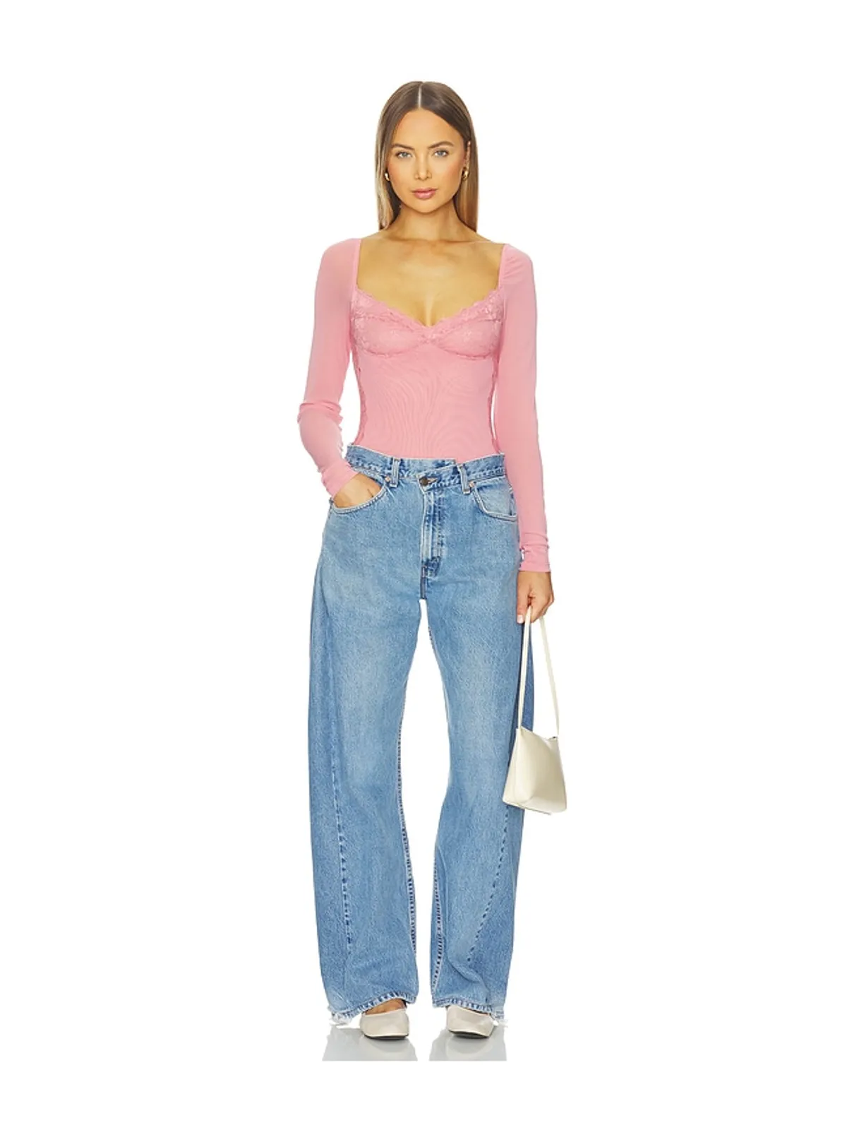 Free People SUDDENLY FINE ボディスーツ - 画像5
