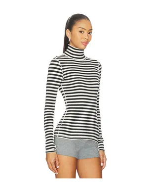 Free People GOOD GOOD TURTLE ストライプトップ - Black,White. - サムネイル2