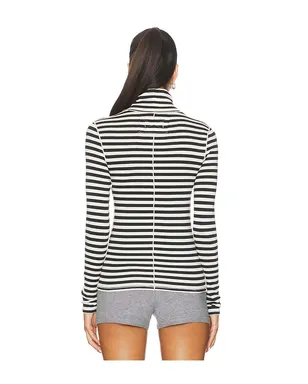 Free People GOOD GOOD TURTLE ストライプトップ - Black,White. - サムネイル3