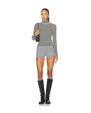 Free People GOOD GOOD TURTLE ストライプトップ - Black,White. - サムネイル4