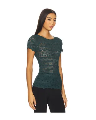 Free People ANGELINA レースTシャツ - サムネイル2