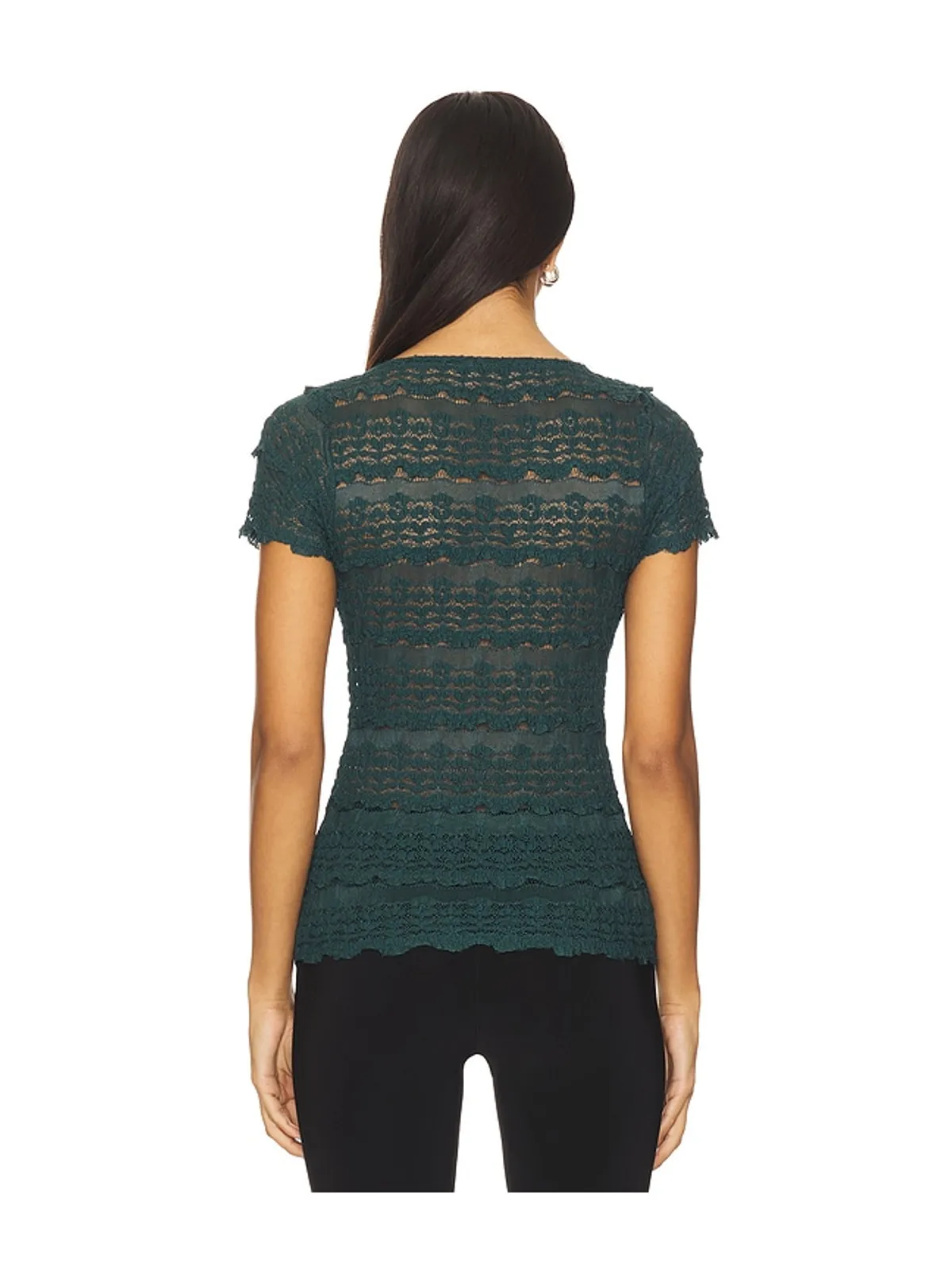 Free People ANGELINA レースTシャツ - 画像3