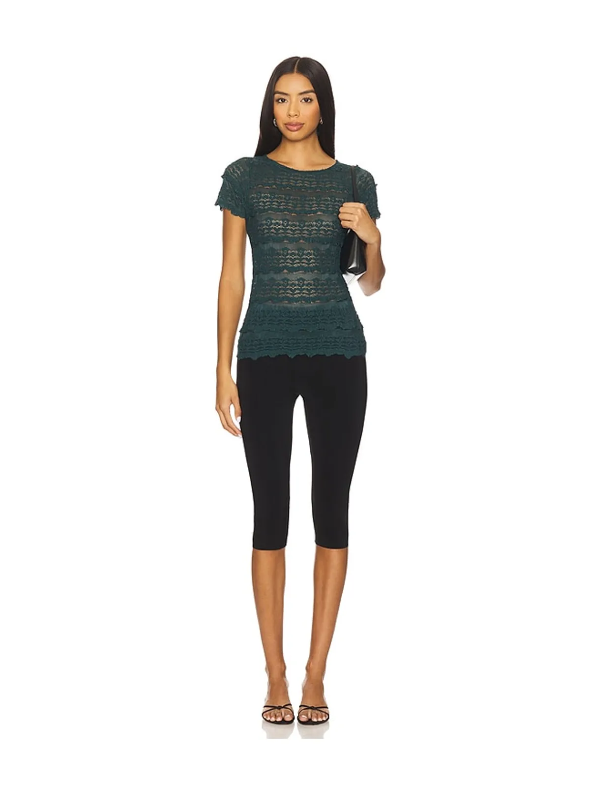 Free People ANGELINA レースTシャツ - 画像4