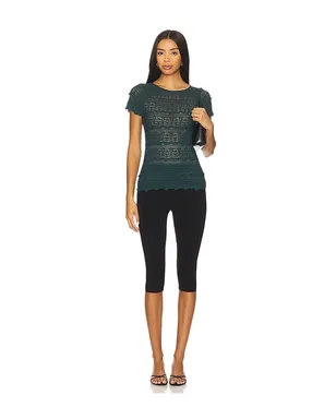 Free People ANGELINA レースTシャツ - サムネイル4