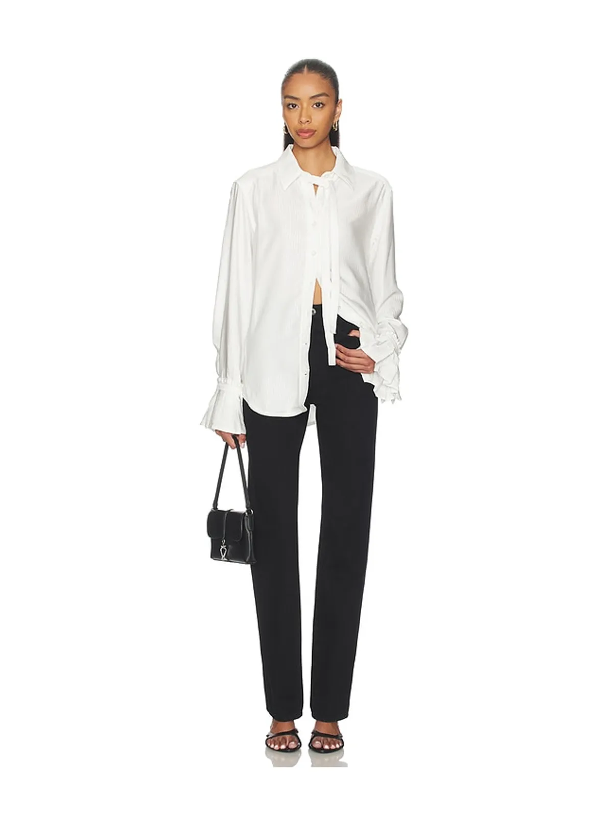 Free People MARY LOU シルクシャツ - 画像4