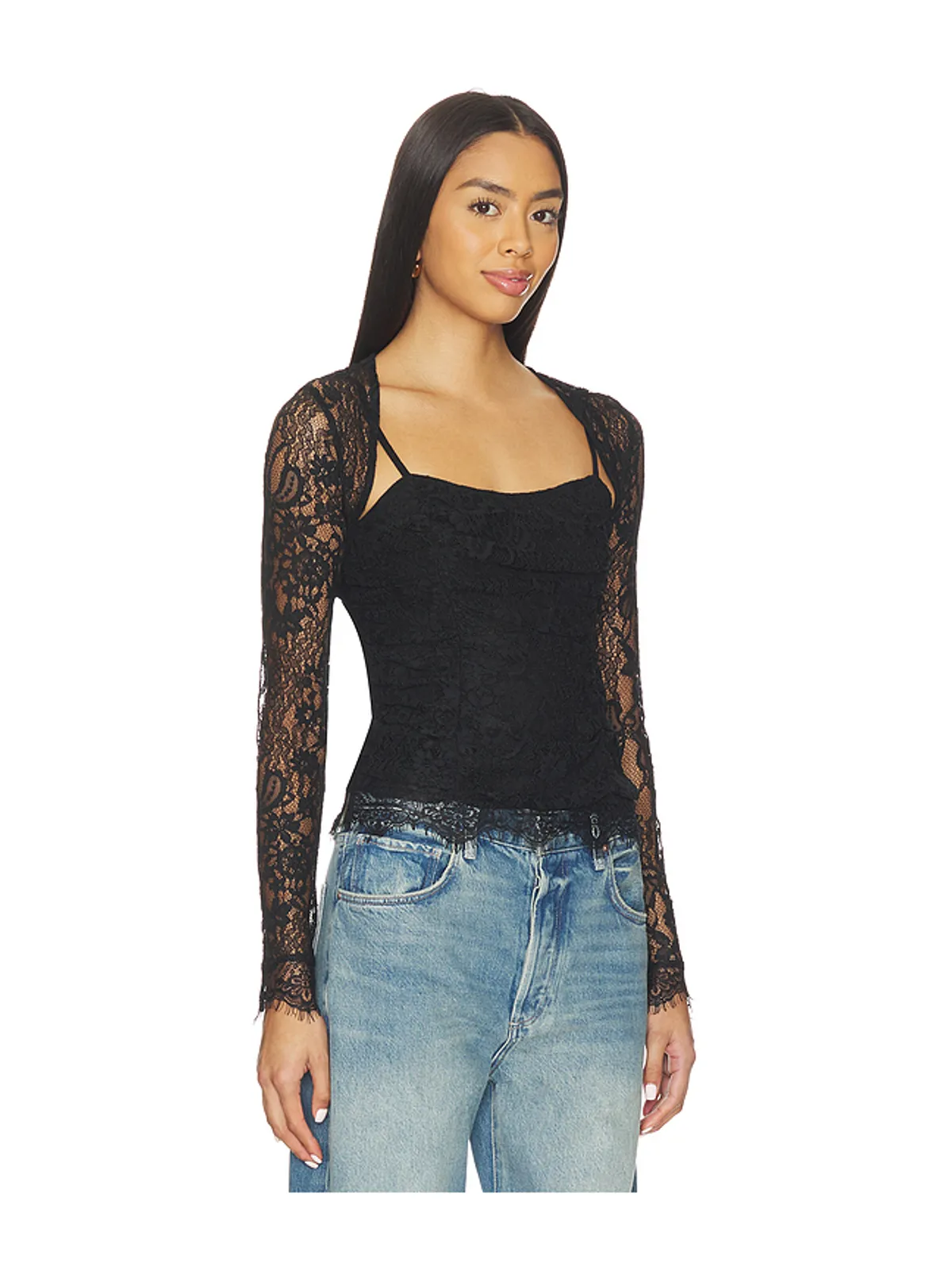 Free People PALOMA レーストップス - 画像2