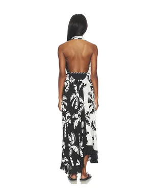 FARM Rio GRAPHIC PALMS ドレス - Black,White. - サムネイル4