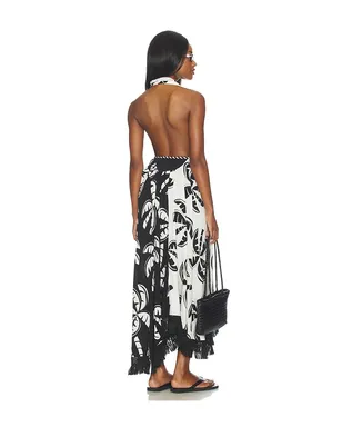FARM Rio GRAPHIC PALMS ドレス - Black,White. - サムネイル5