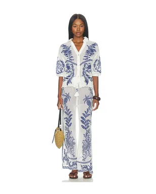 FARM Rio ワイドレッグ - White,Blue. - サムネイル5