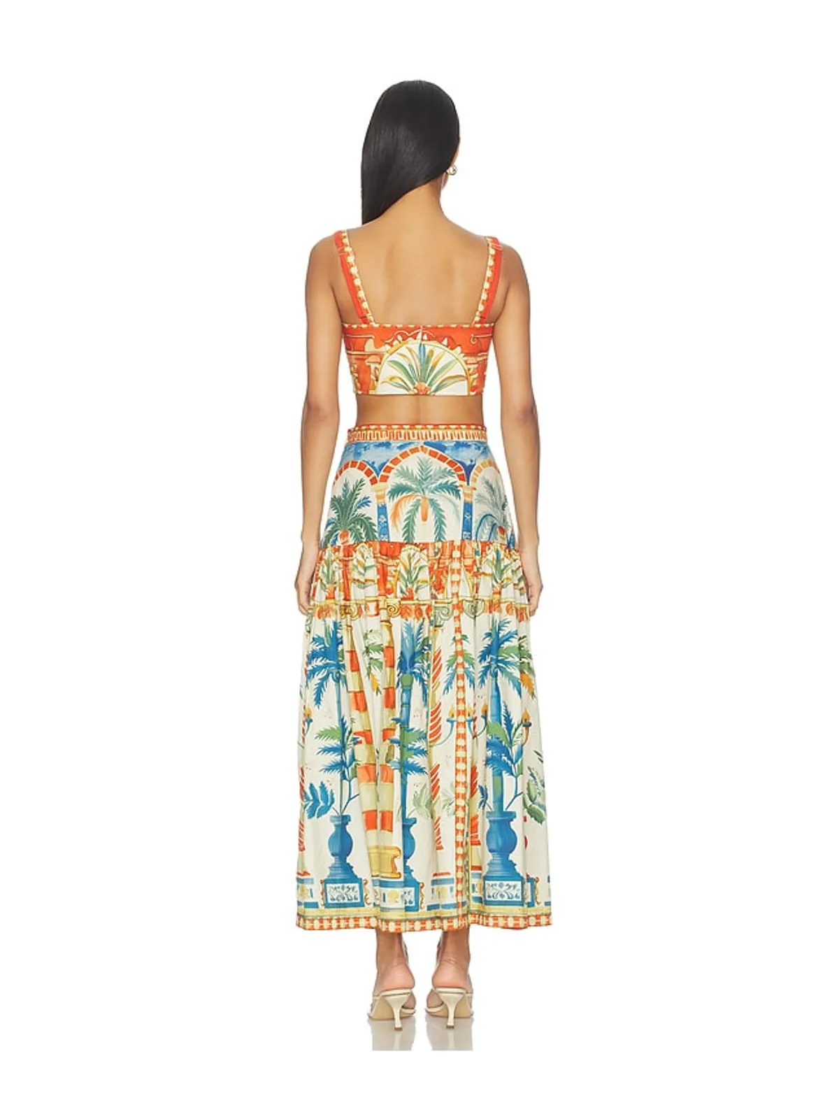 Falguni Shane Peacock TERRACOTTA OASIS ドレス - 画像3