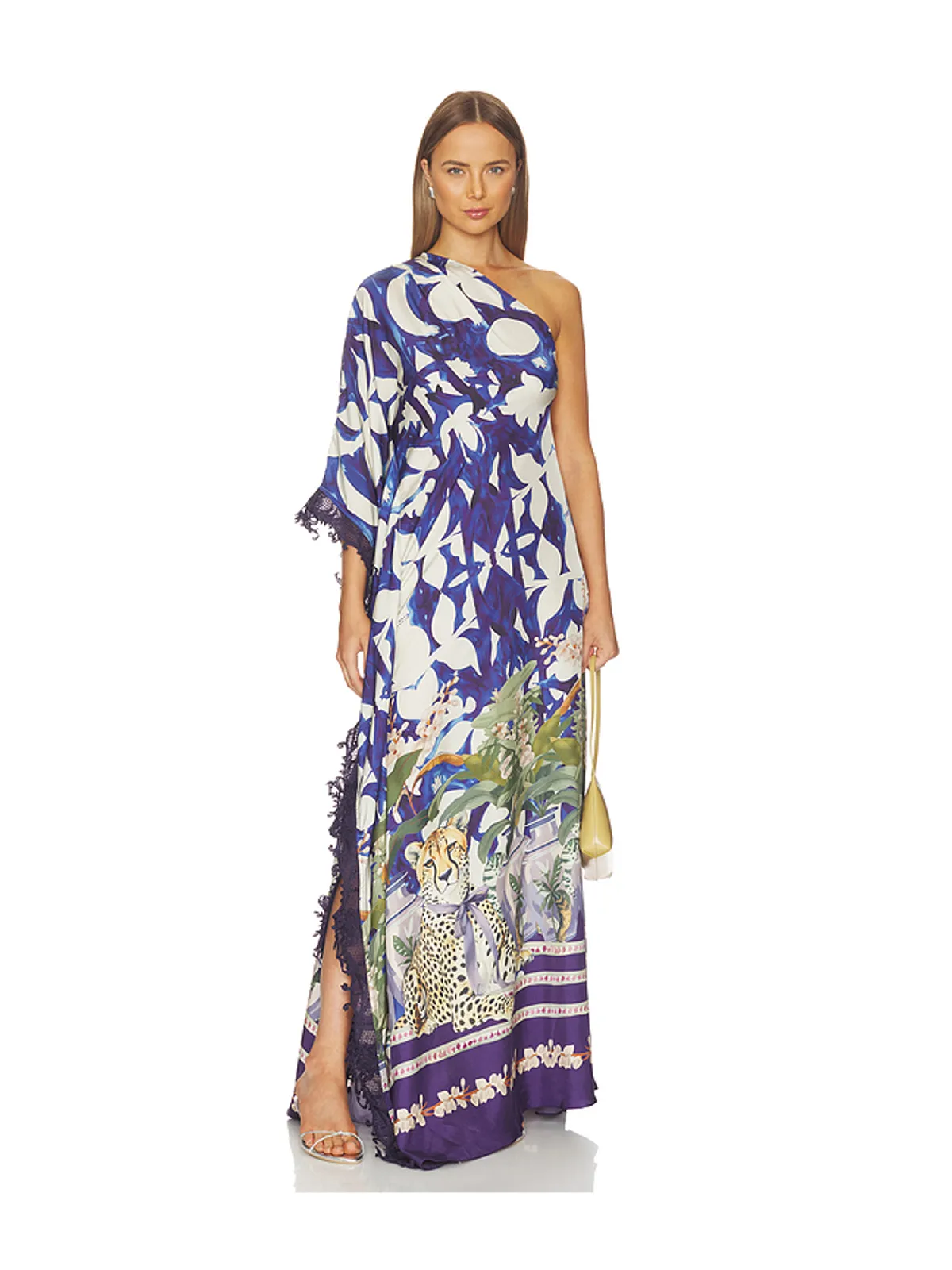Falguni Shane Peacock PEACOCK CHATEAU CHEETAH ドレス - 画像1