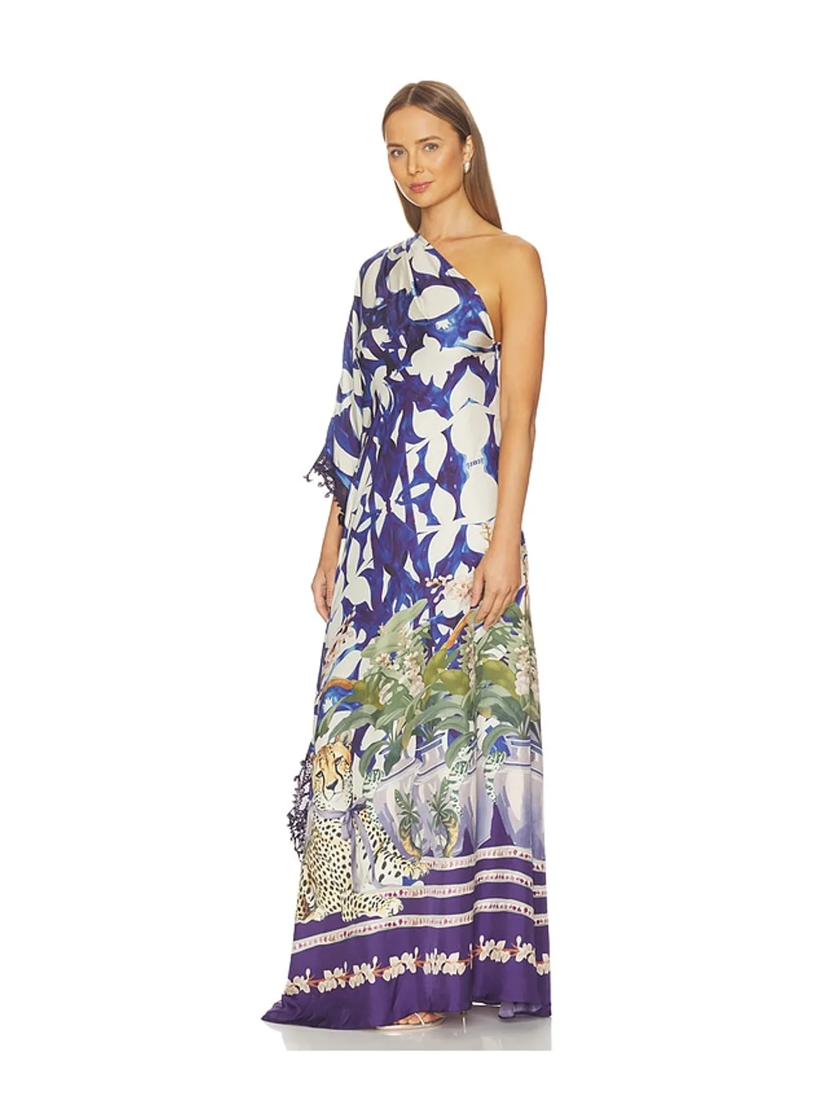 Falguni Shane Peacock PEACOCK CHATEAU CHEETAH ドレス - 画像3
