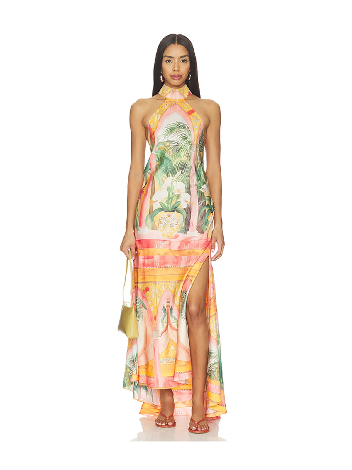 Falguni Shane Peacock SUNSET HAVEN ドレス - Pink,Orange. - 画像1