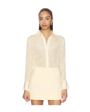 Karina Grimaldi Ayla Embroidered Shirt - サムネイル1