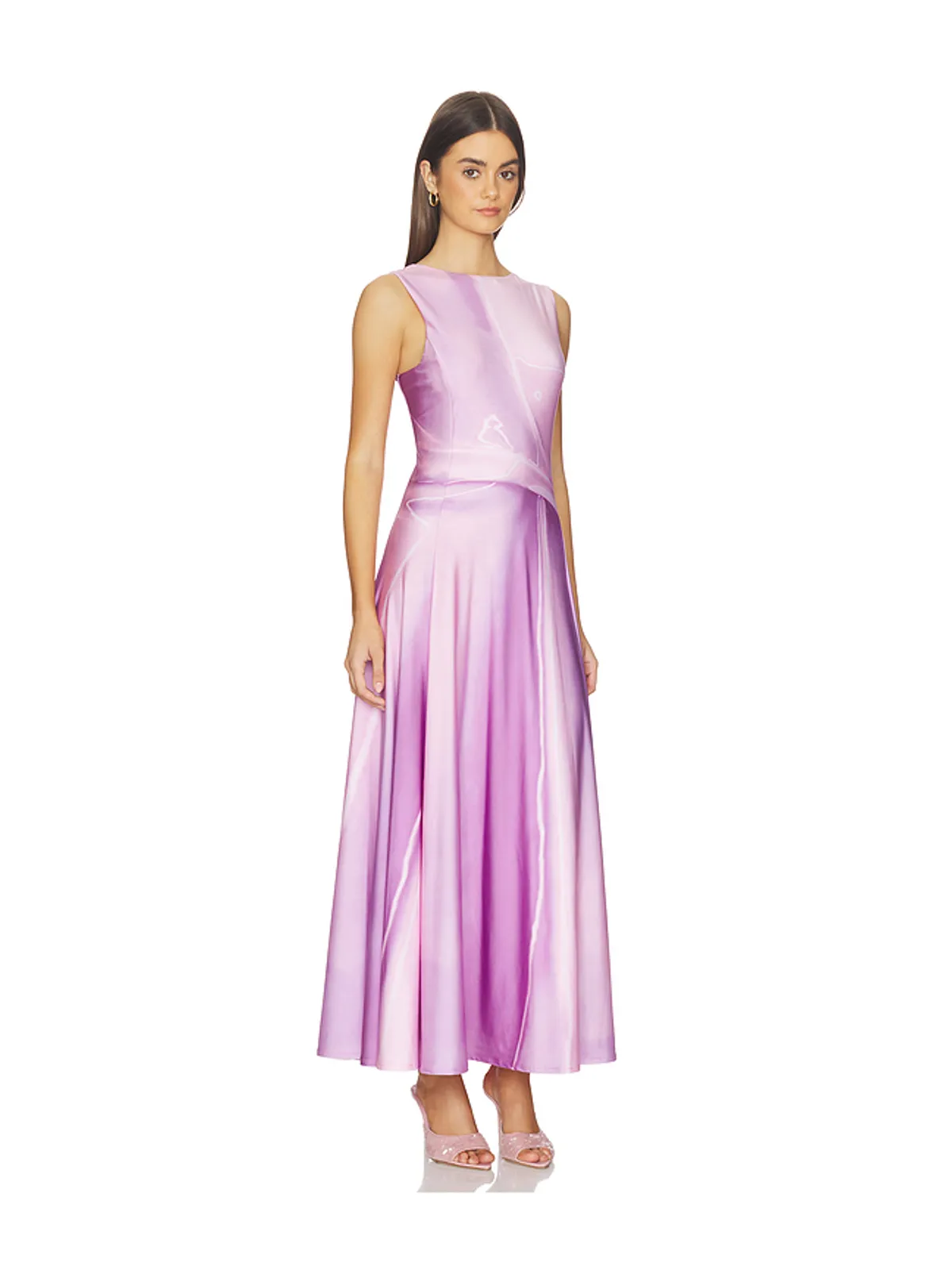 Kate Barton ILLUSION PRINT KATE LIQUID MAXI ドレス - 画像2