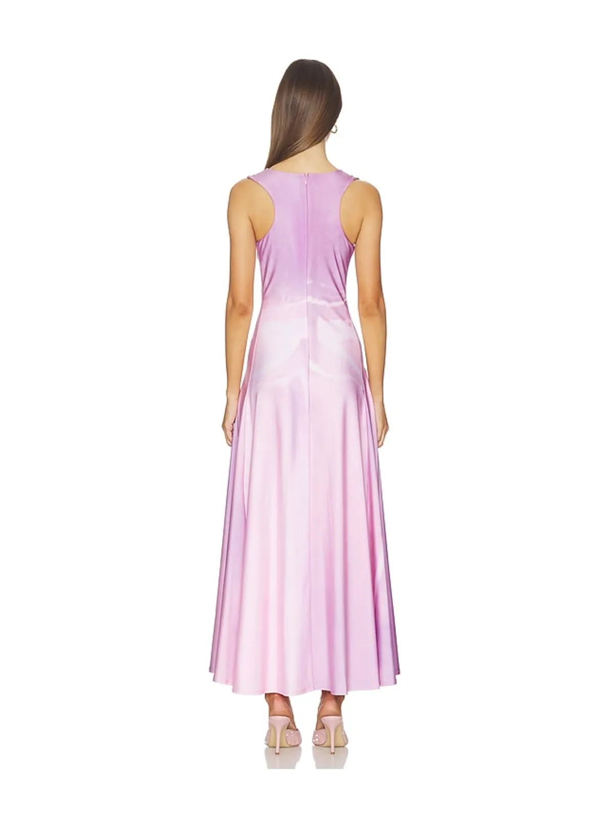 Kate Barton ILLUSION PRINT KATE LIQUID MAXI ドレス - 画像3